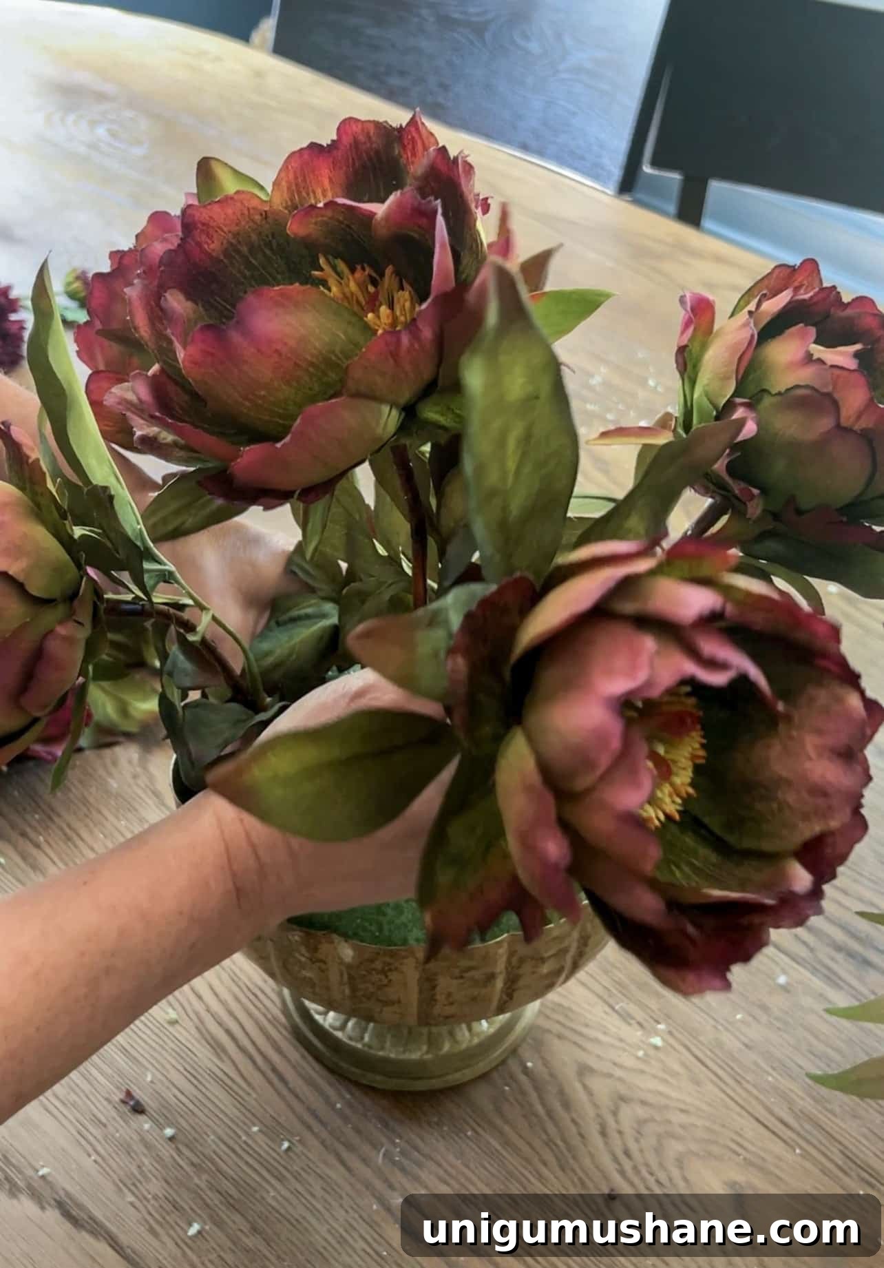 DIY Fall Floral Arrangement: Step-by-Step Guide 7 using peonies in a fall floral arrangement