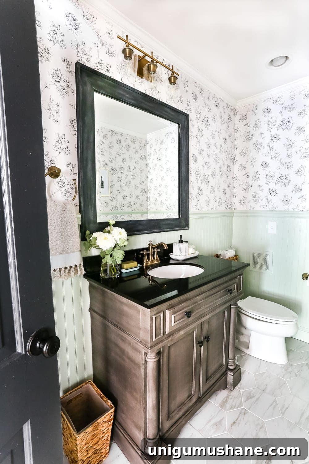 Transform a Windowless Half Bath: Small Powder Room Makeover 4 powder room before