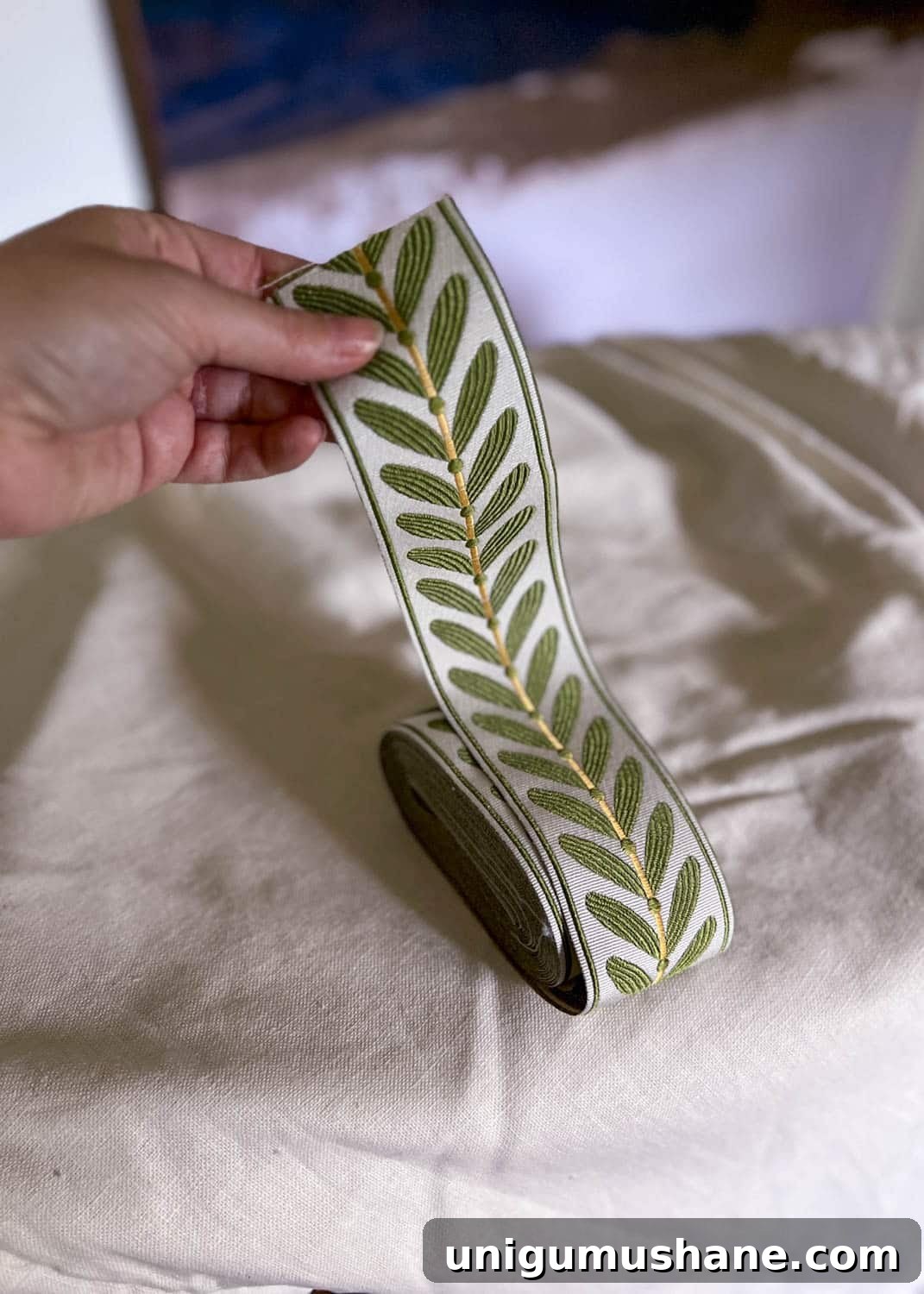 How to Make No-Sew Curtains with Trim 12 passementerie curtain trim tape in green