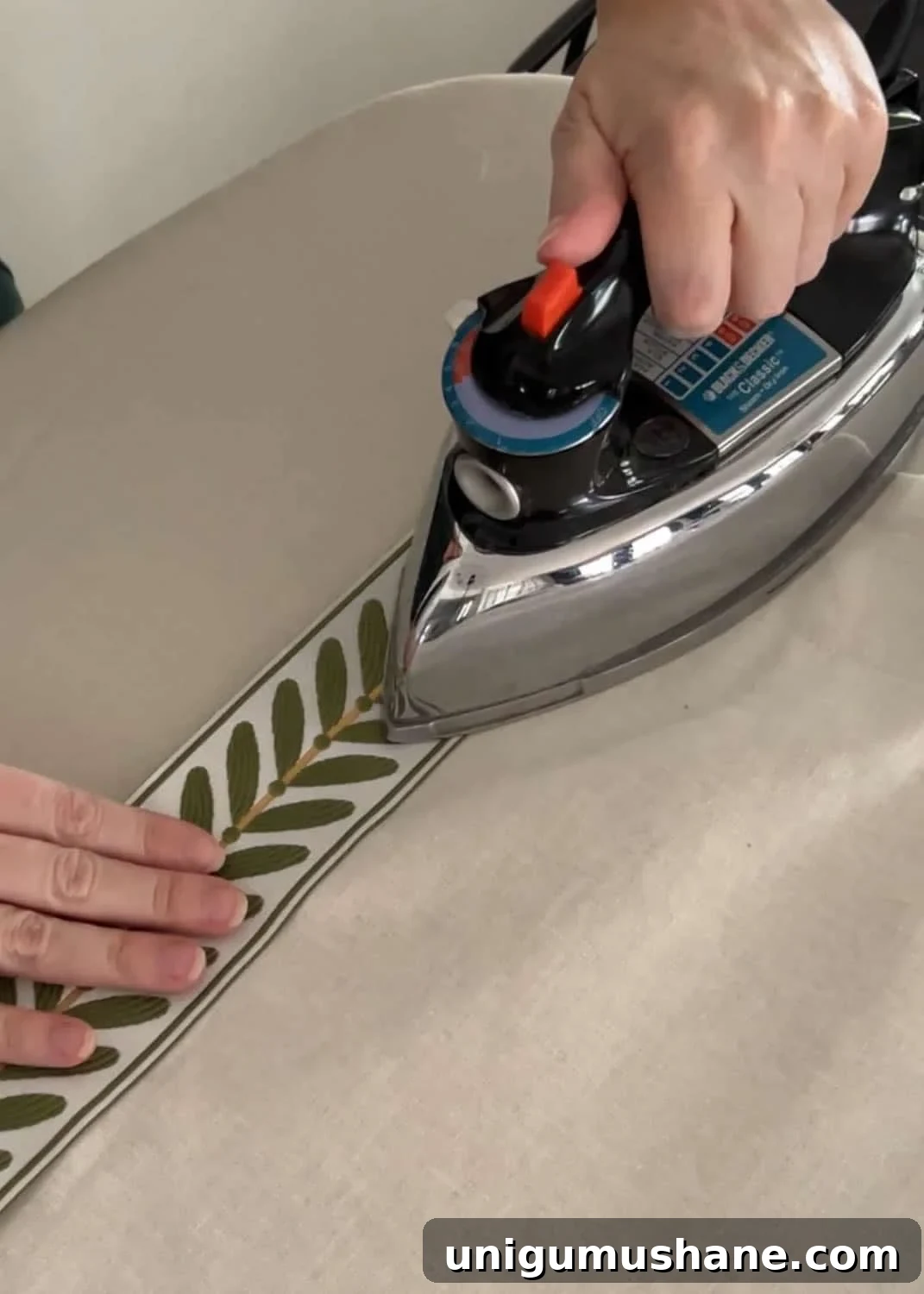 How to Make No-Sew Curtains with Trim 15 adding no sew curtain trim with hemming tape