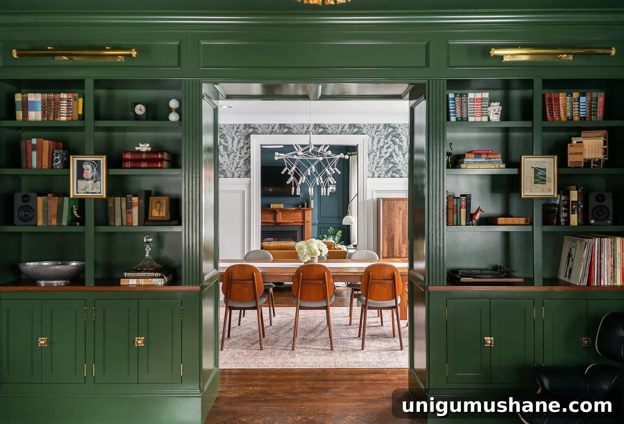 Media Room Storage Ideas for Your Next Makeover 7 shelves on either side of doorway