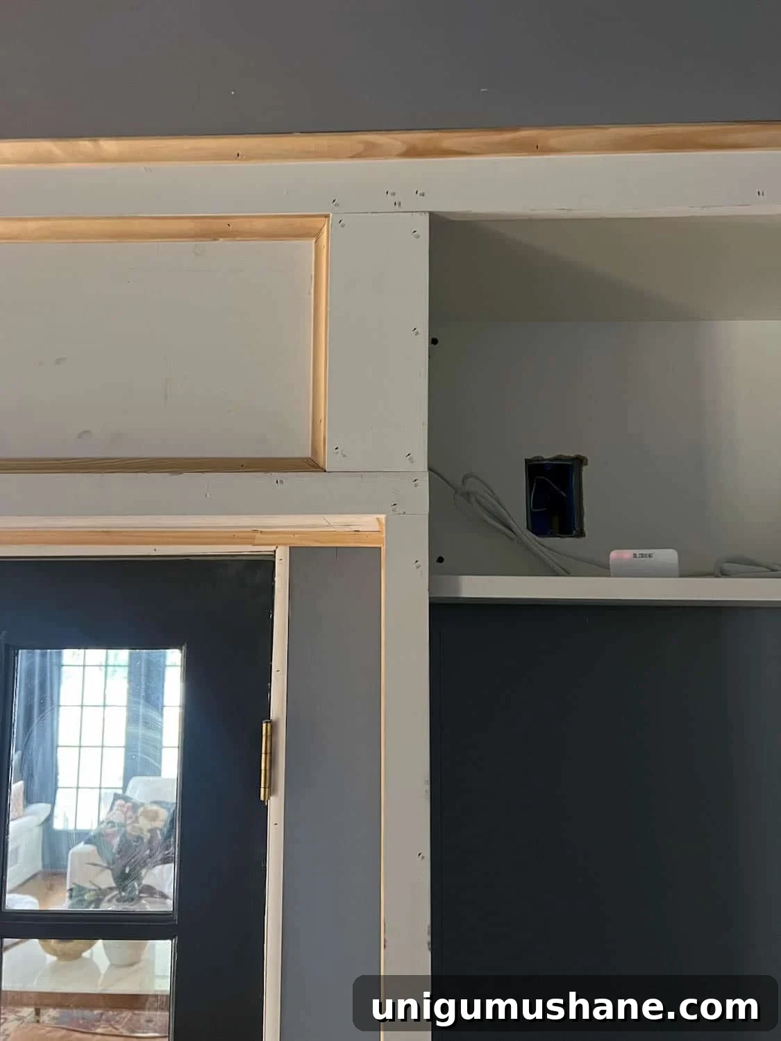 How to Build a Hidden Projector Screen with an IKEA Hack 13 outlet access for hidden electric projector screen