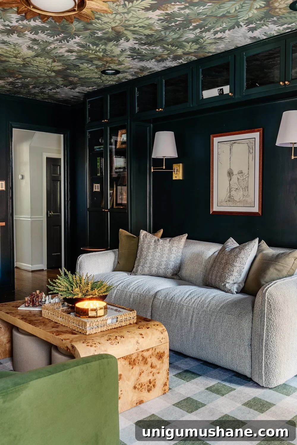 DIY Home Media Room Makeover Ideas on a Budget 10 recliner sofa in built in bookcase nook
