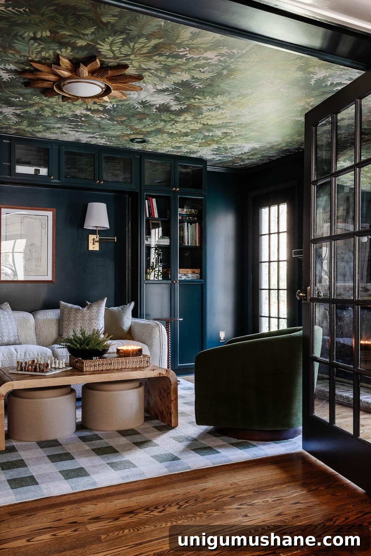 DIY Home Media Room Makeover Ideas on a Budget 25 media room makeover with built in bookshelves French doors and fireplace