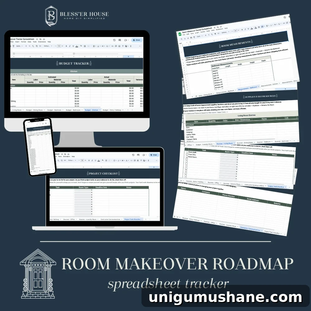 DIY Home Media Room Makeover Ideas on a Budget 4 room makeover planner spreadsheet