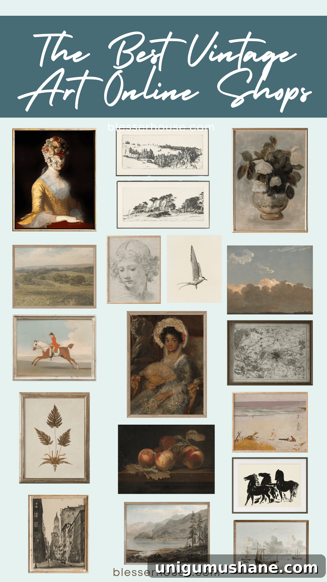 Where to Buy Antique Furniture and Vintage Home Decor Online 11 best vintage art online shops
