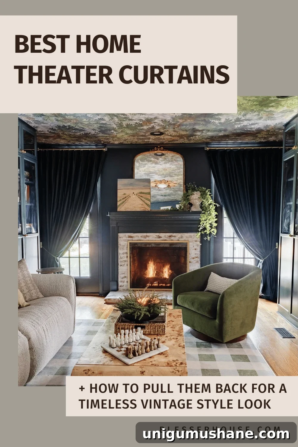 How to Pull Back Single-Panel Drapes and Home Theater Curtains 9 best home theater curtains and how to pull back for a timeless vintage style look