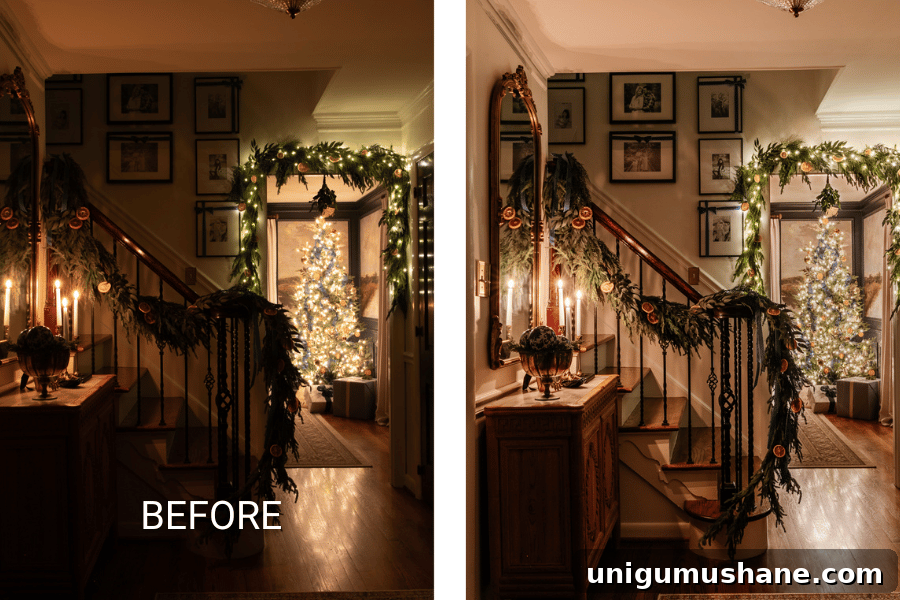 Christmas Glow Lightroom Preset for Holiday Photos 3 img 54448 2
