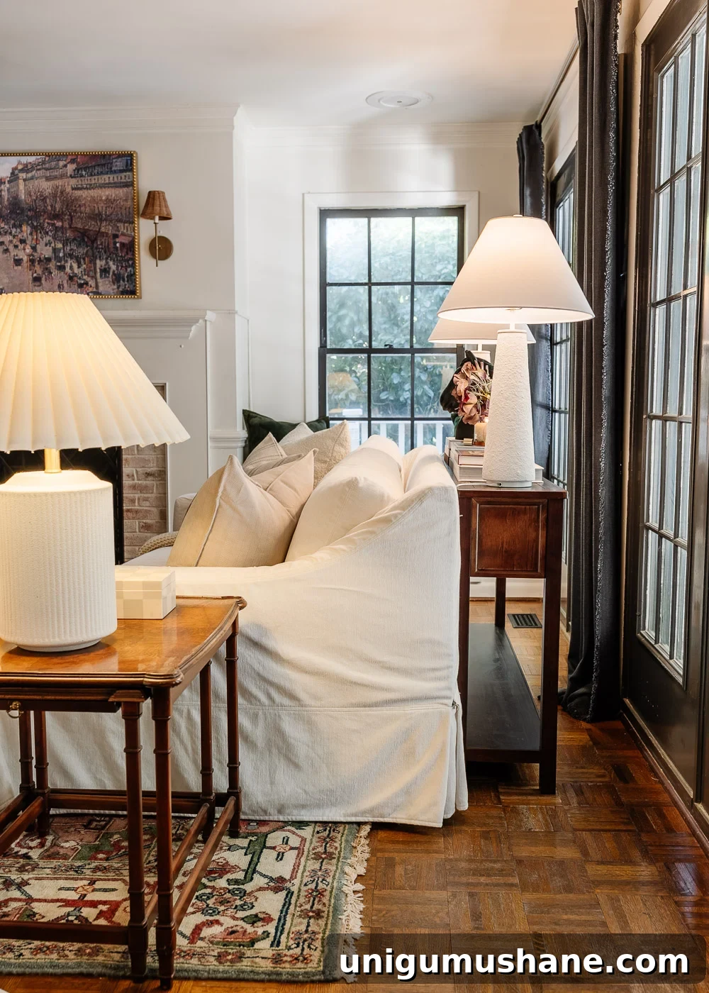 Avoid This Mistake When Placing a Sofa Table Behind Your Couch 3 console table in sofa gap