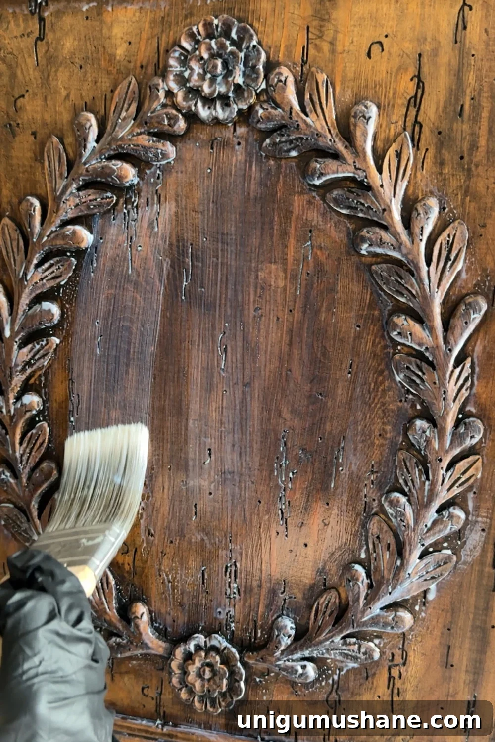 applying matte polycrylic sealer to gel stain finish