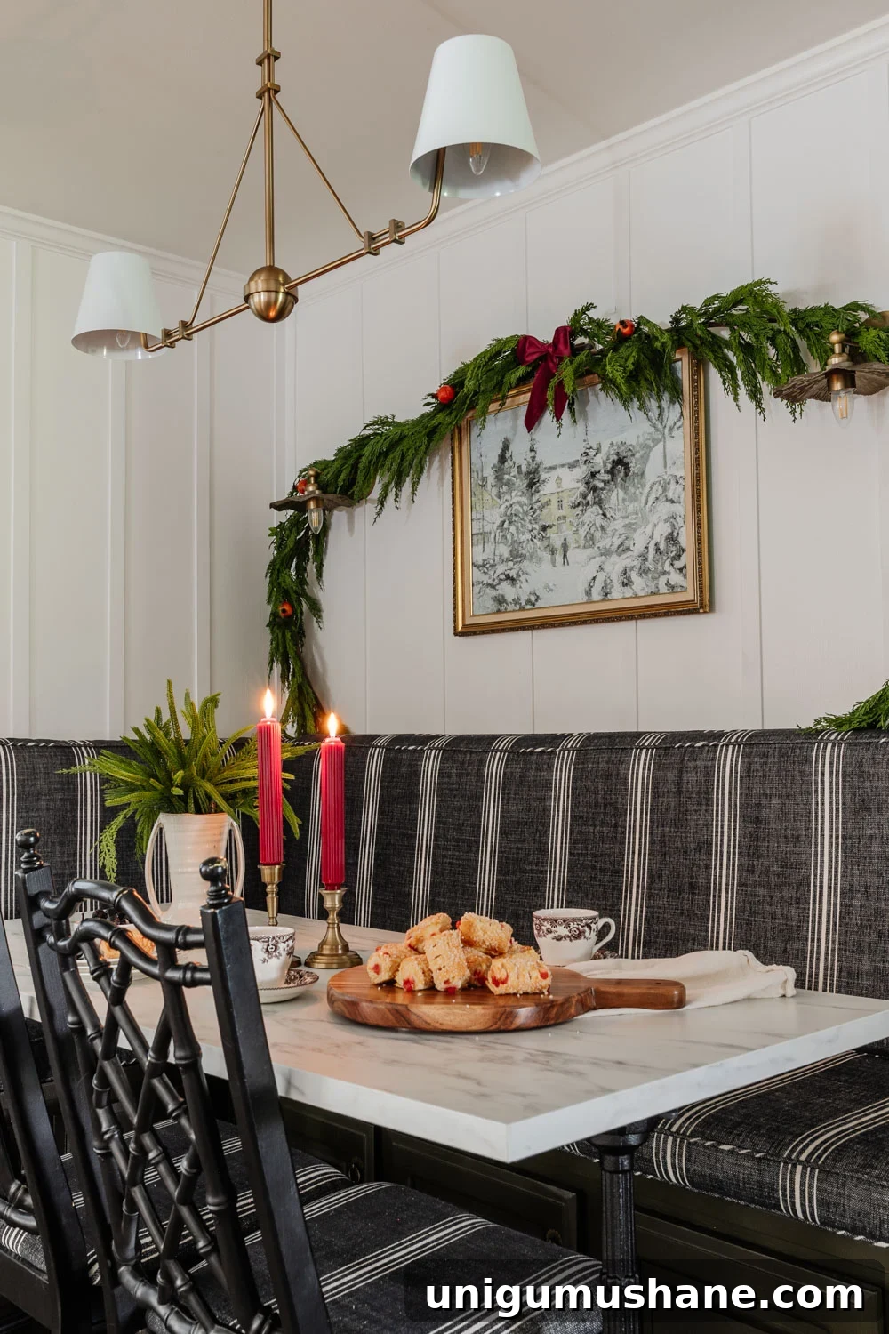 DIY Realistic Faux Garland: Upgrade Tips for a Lifelike Look 11 dining table Christmas decor