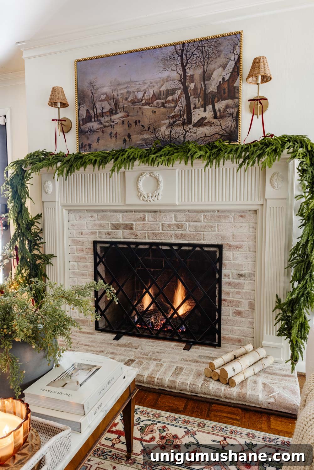 ornate fireplace mantel makeover with traditional molding