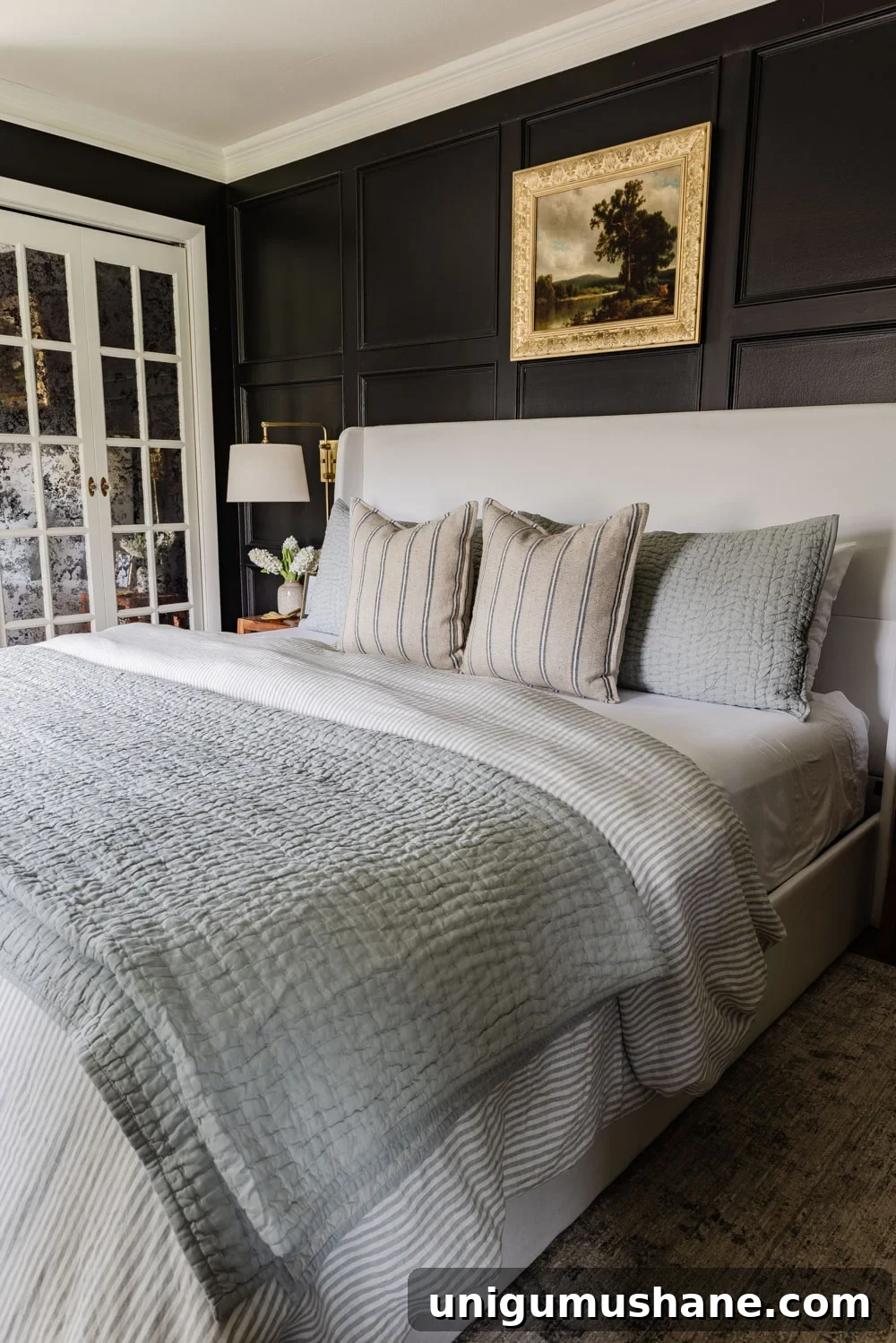 25 Timeless Furniture Pieces That Never Go Out of Style 3 timeless wingback bed in black bedroom