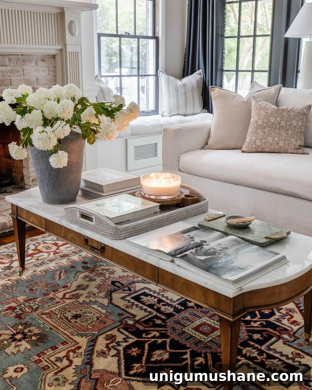 25 Timeless Furniture Pieces That Never Go Out of Style 4 timeless marble coffee table with pottery barn sofa