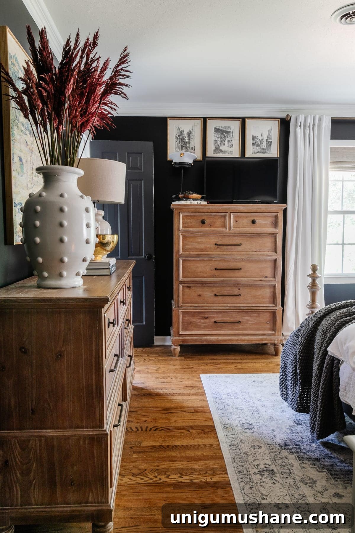 tv on bedroom dresser