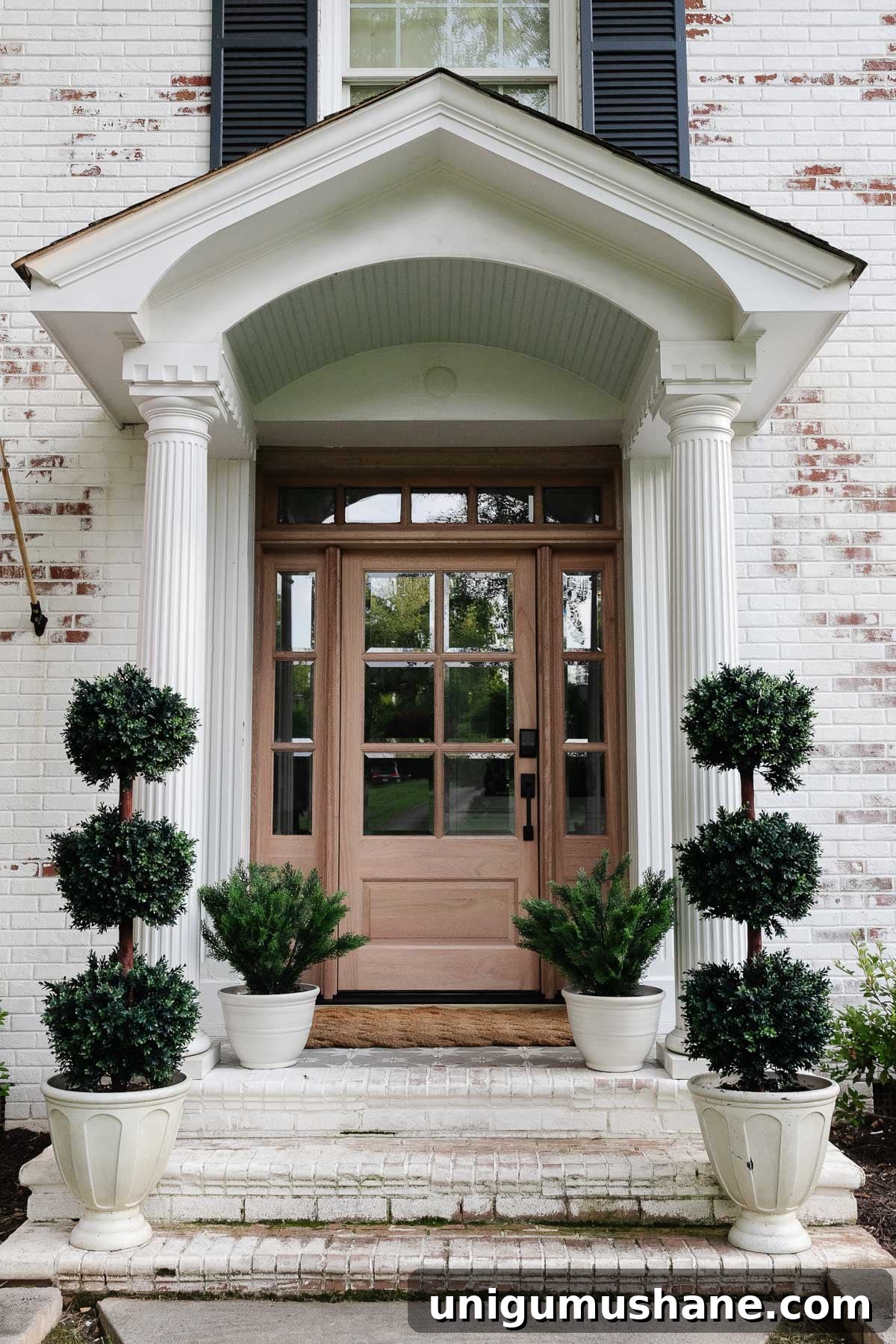 16 DIY Curb Appeal Ideas to Transform Your Front Yard 24 wood front door replacement