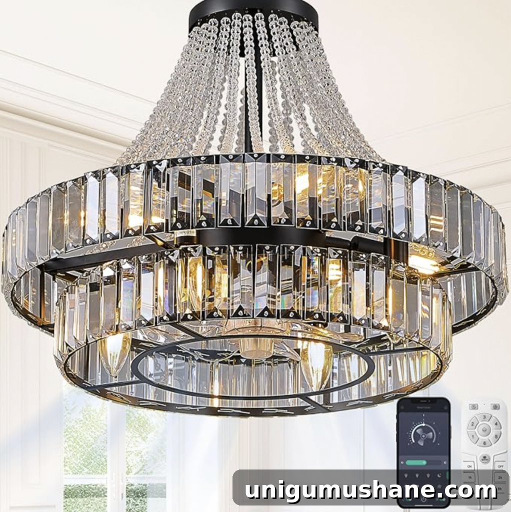 I Tried the Viral Crystal Fandelier: Is It Worth It? 7 Double Layer Crystal Caged Ceiling Fan