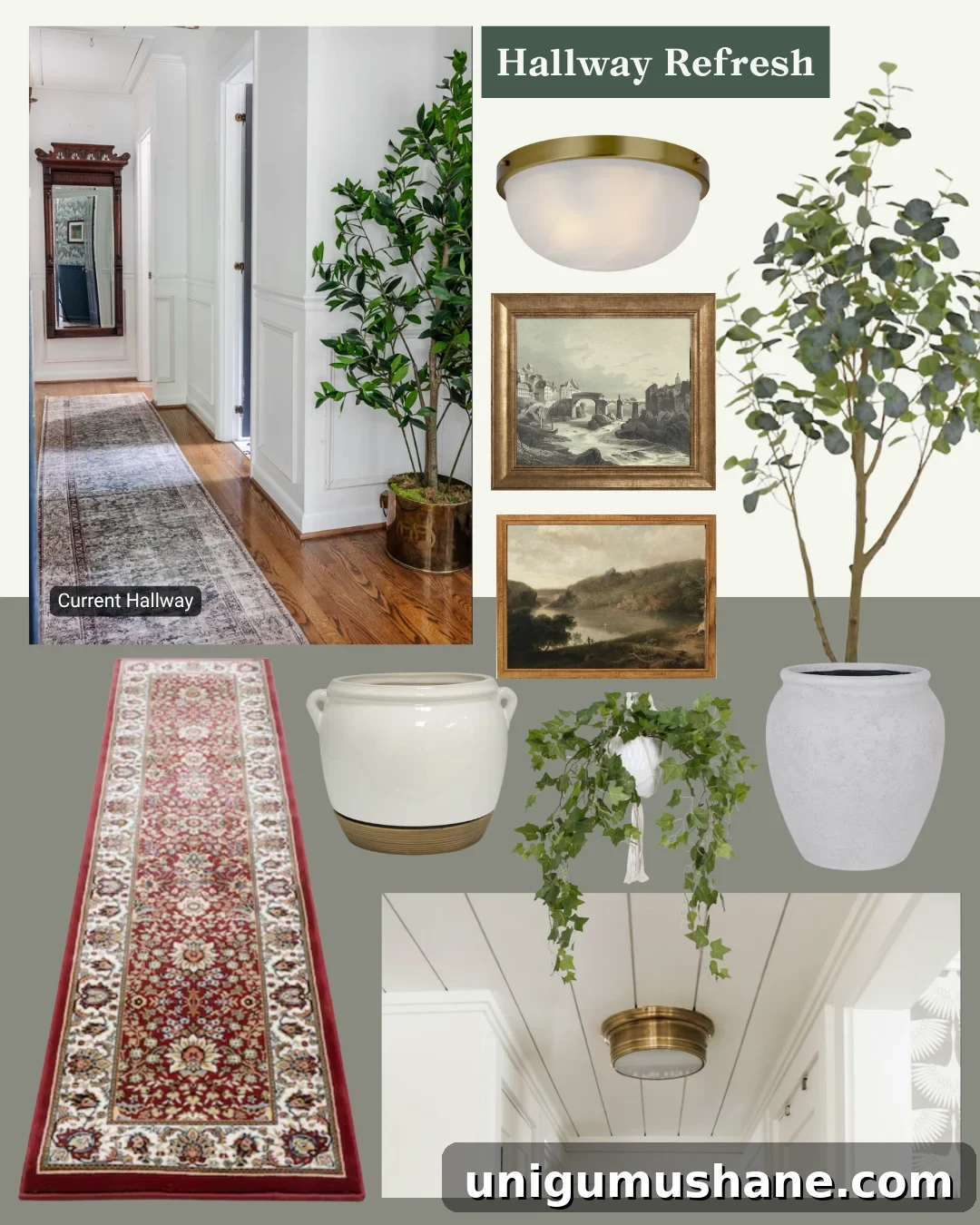Hallway Makeover: Mood Board, Colors and Design Plan 7 hallway decor mood board