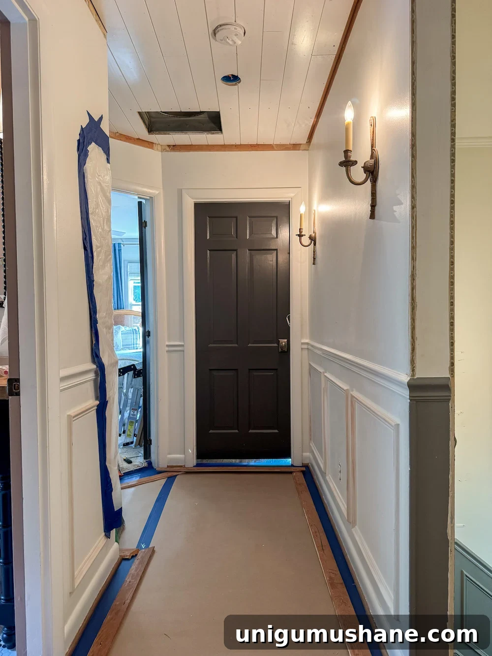 Hide Your Attic Door with a Tongue and Groove Ceiling 11 how to hide attic door in ceiling with tongue and groove