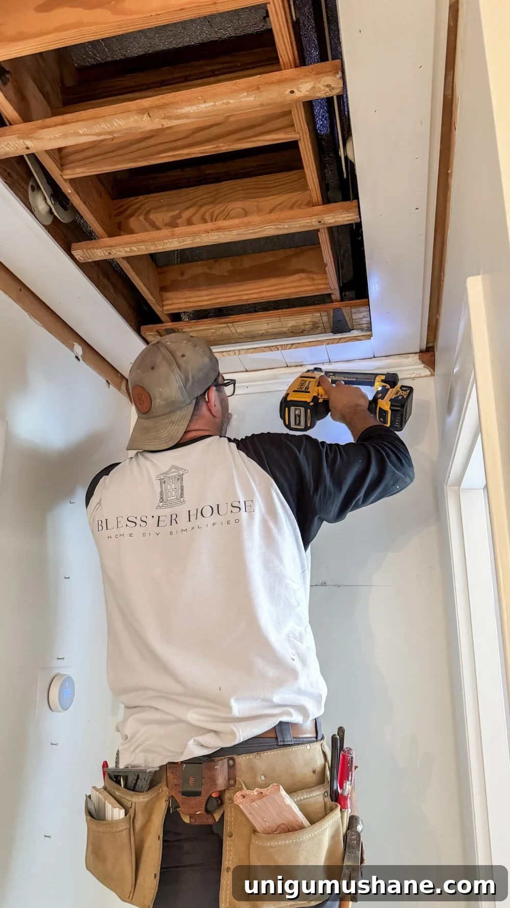 Hide Your Attic Door with a Tongue and Groove Ceiling 12 how to hide attic door in ceiling with tongue and groove
