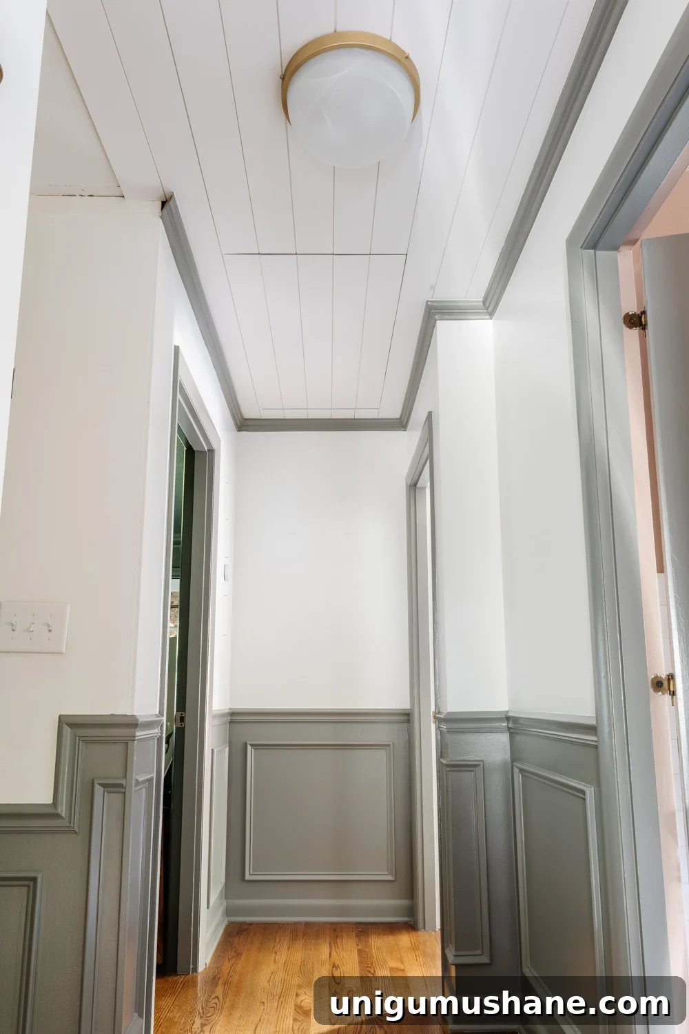 Hide Your Attic Door with a Tongue and Groove Ceiling 18 how to hide attic door in ceiling with tongue and groove shiplap