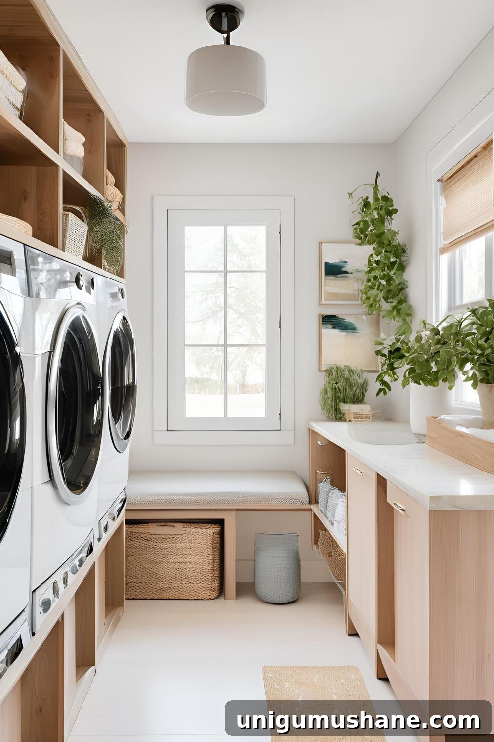 Small Space Laundry Room Ideas to Maximize Storage 12 laundry waist level washer dryer