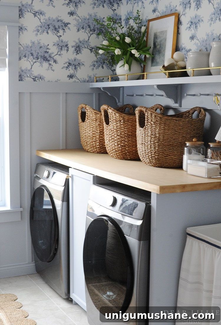 Small Space Laundry Room Ideas to Maximize Storage 22 laundry room wallpaper