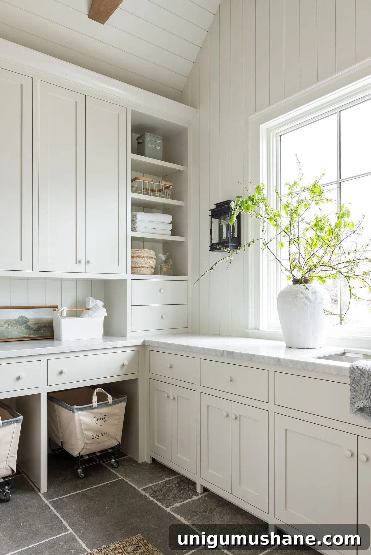 Small Space Laundry Room Ideas to Maximize Storage 23 laundry room window