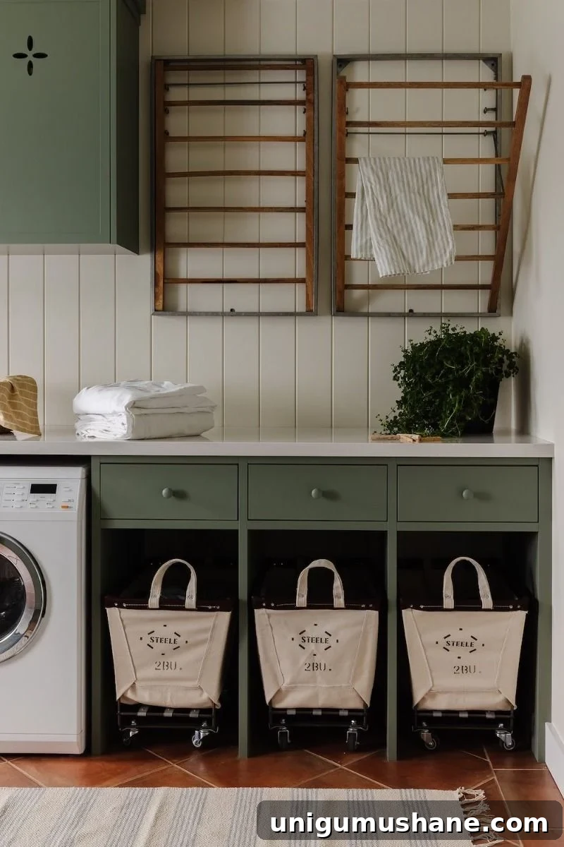 Small Space Laundry Room Ideas to Maximize Storage 4 laundry drying rack