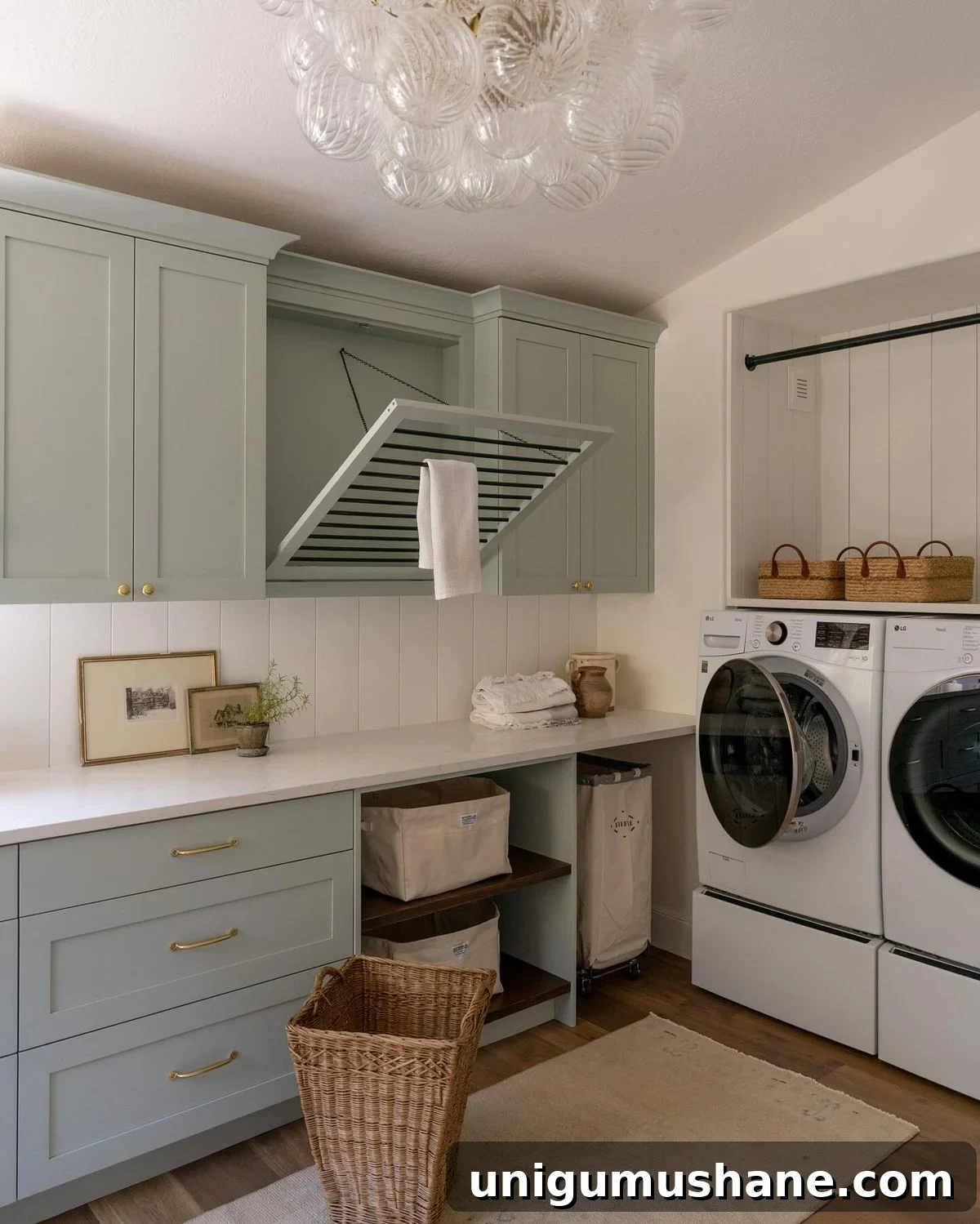 Small Space Laundry Room Ideas to Maximize Storage 6 laundry washer dryer pedestals