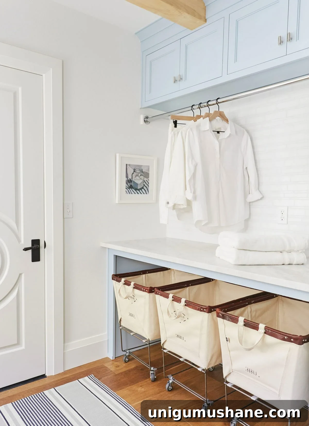 Small Space Laundry Room Ideas to Maximize Storage 7 laundry rolling hampers