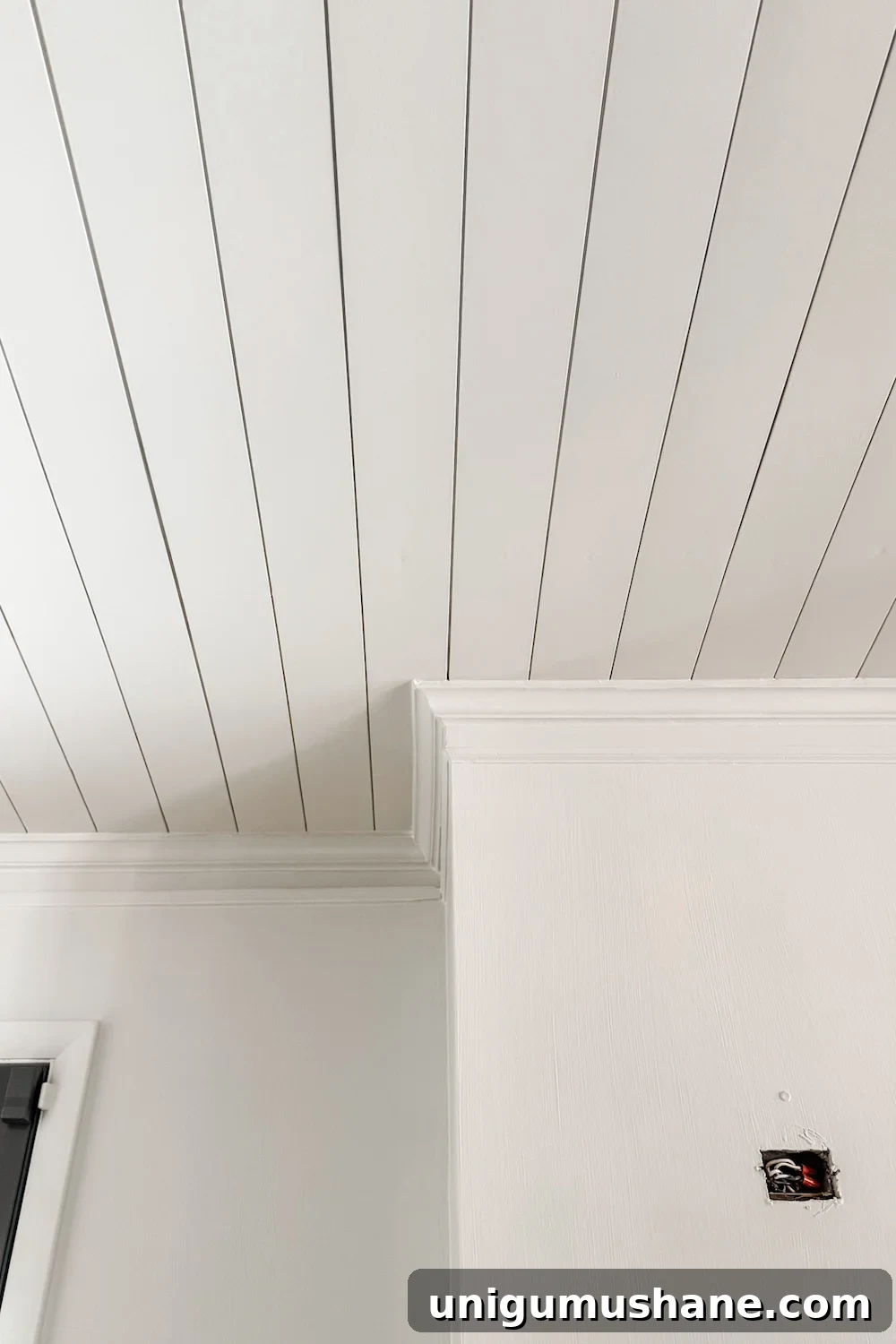 How to Install a Shiplap Ceiling with Crown Molding 10 DIY shiplap ceiling