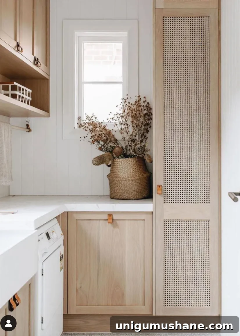 narrow laundry room layout