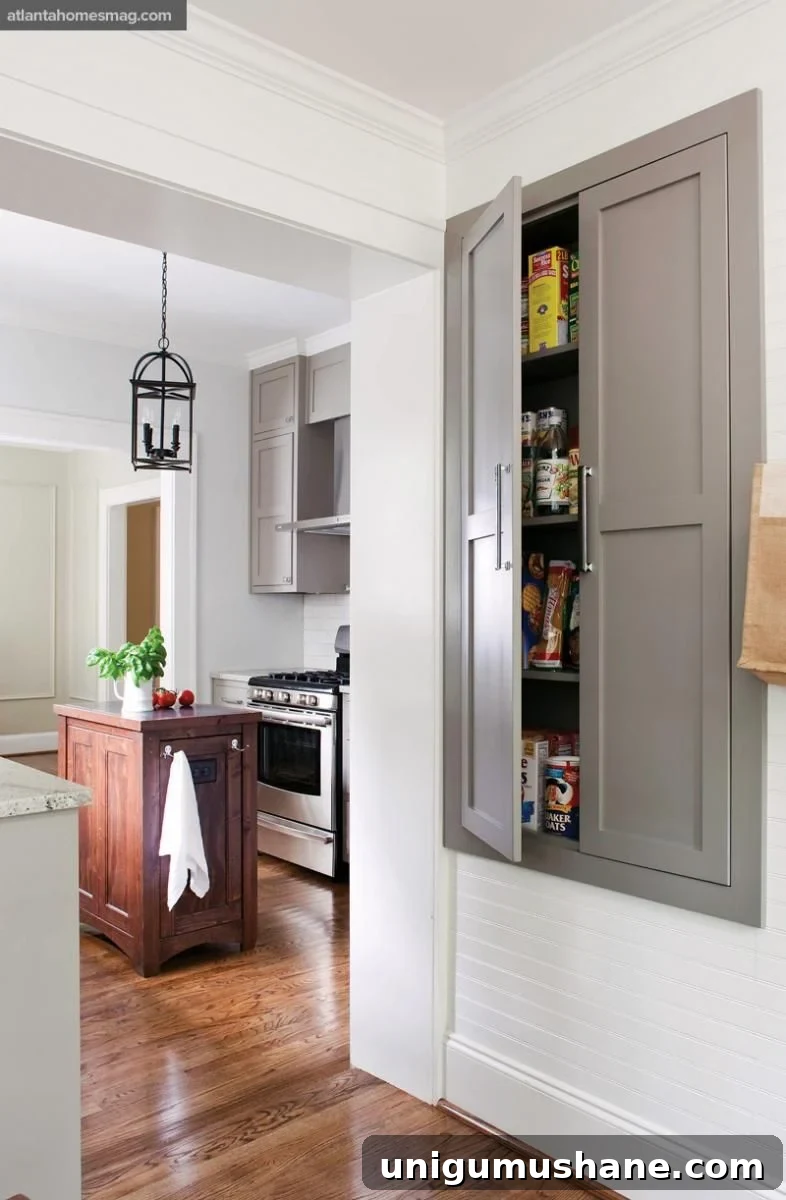 30+ Ways to Use Space Between Wall Studs for Storage 9 pantry storage between studs