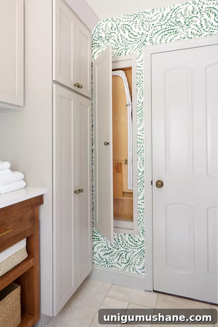 30+ Ways to Use Space Between Wall Studs for Storage 19 Hidden ironing board cupboard in between wall studs
