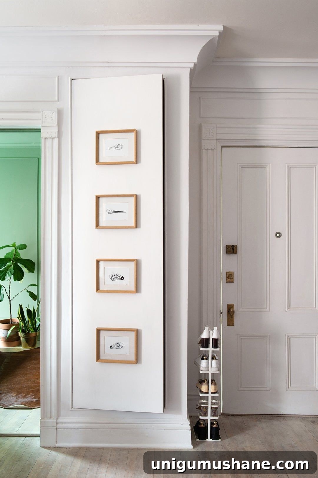 30+ Ways to Use Space Between Wall Studs for Storage 20 recessed closet between studs