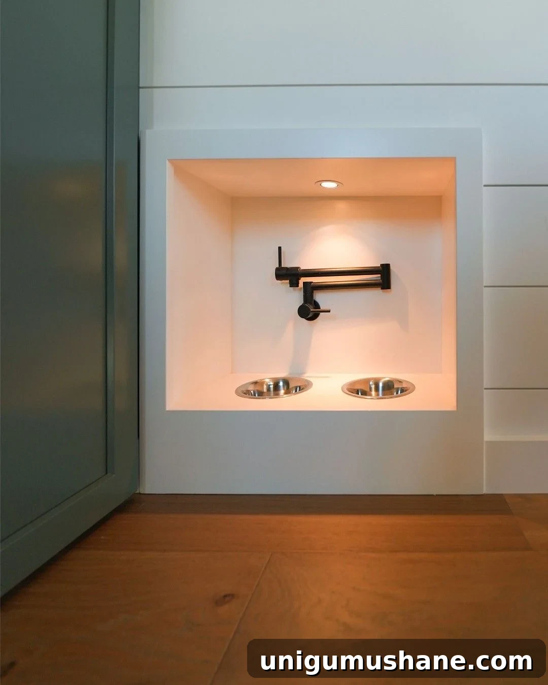 30+ Ways to Use Space Between Wall Studs for Storage 22 pet feeding station between studs