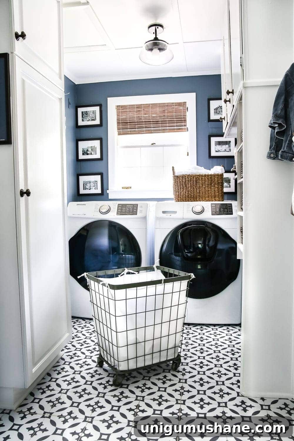 Narrow Laundry Room Layout That Maximizes Storage and Efficiency 4 laundry room before