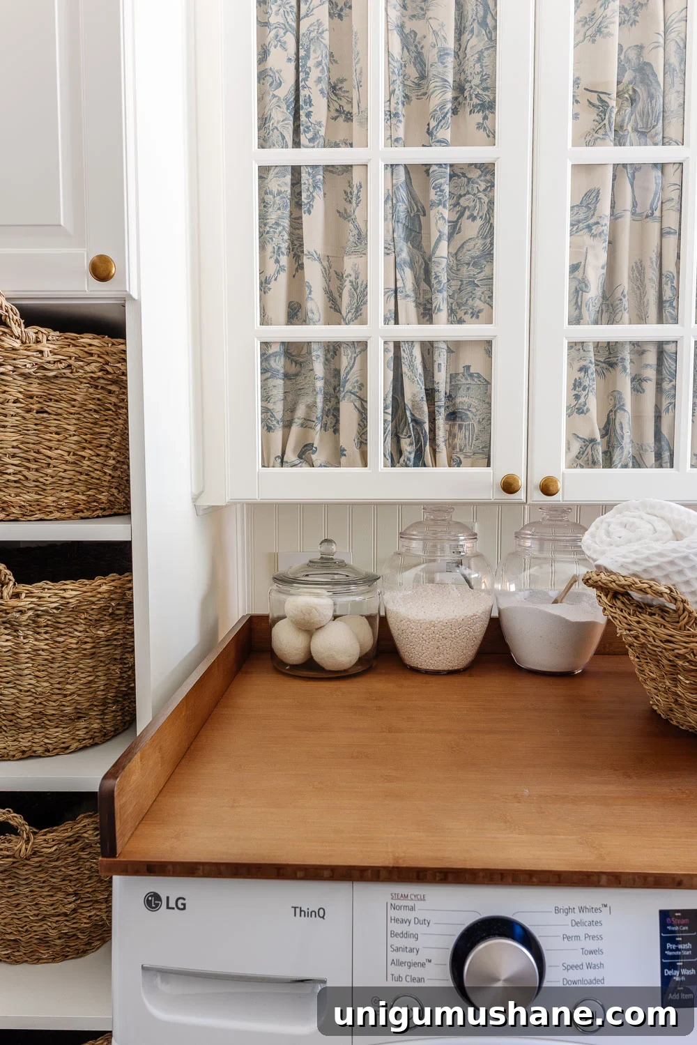 Transform Cabinets with No-Sew Fabric Doors That Hide Clutter 13 No Sew DIY Fabric Cabinet Doors That Hide Clutter in Style
