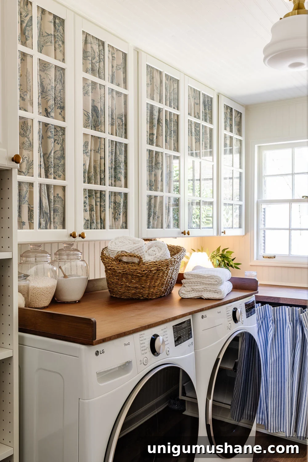 Transform Cabinets with No-Sew Fabric Doors That Hide Clutter 14 No Sew DIY Fabric Cabinet Doors That Hide Clutter in Style
