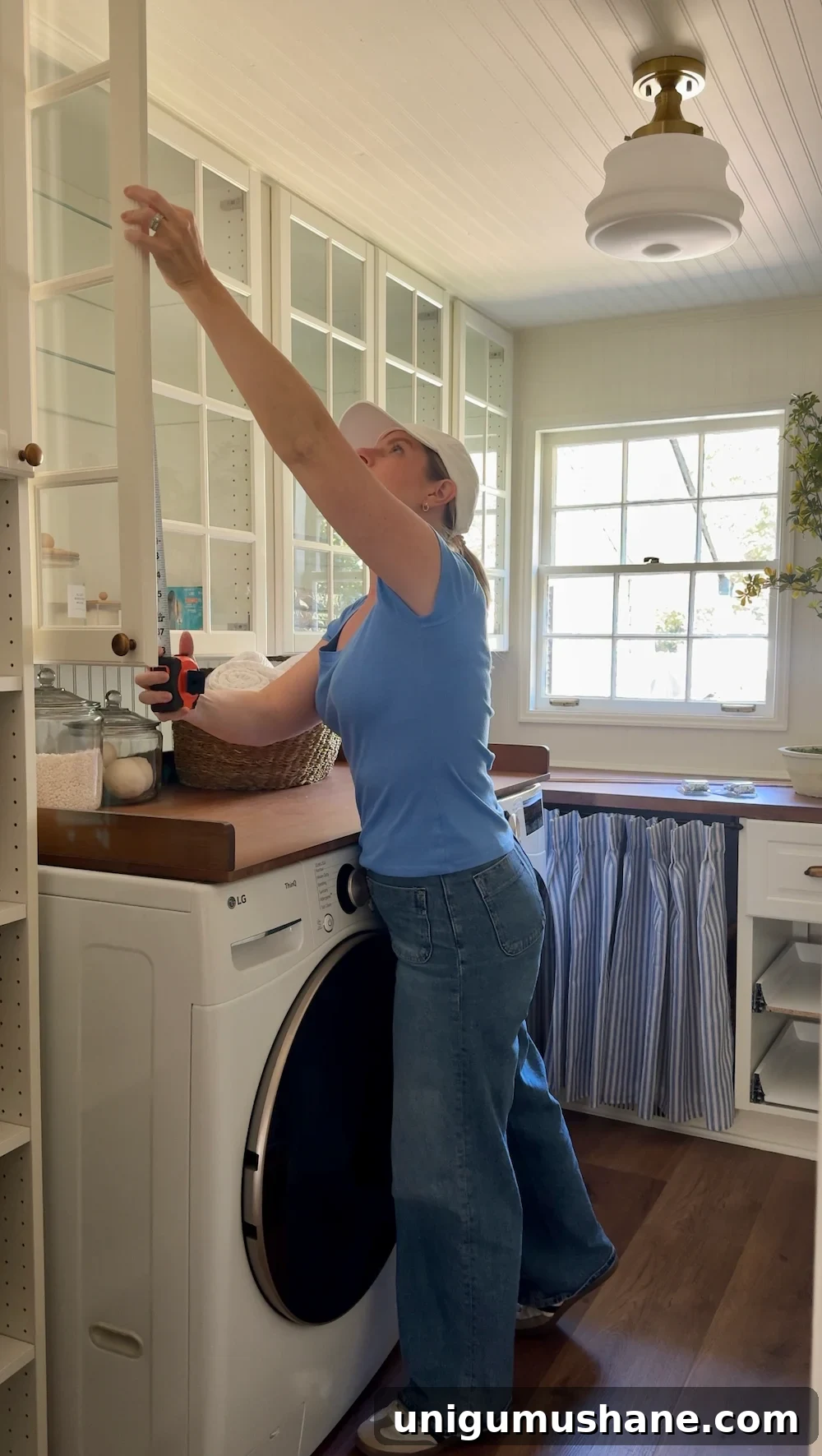Transform Cabinets with No-Sew Fabric Doors That Hide Clutter 6 No Sew DIY Fabric Cabinet Doors That Hide Clutter in Style