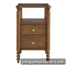 20+ Space-Saving Bedside Tables for Small Bedrooms 13 slim bedside table
