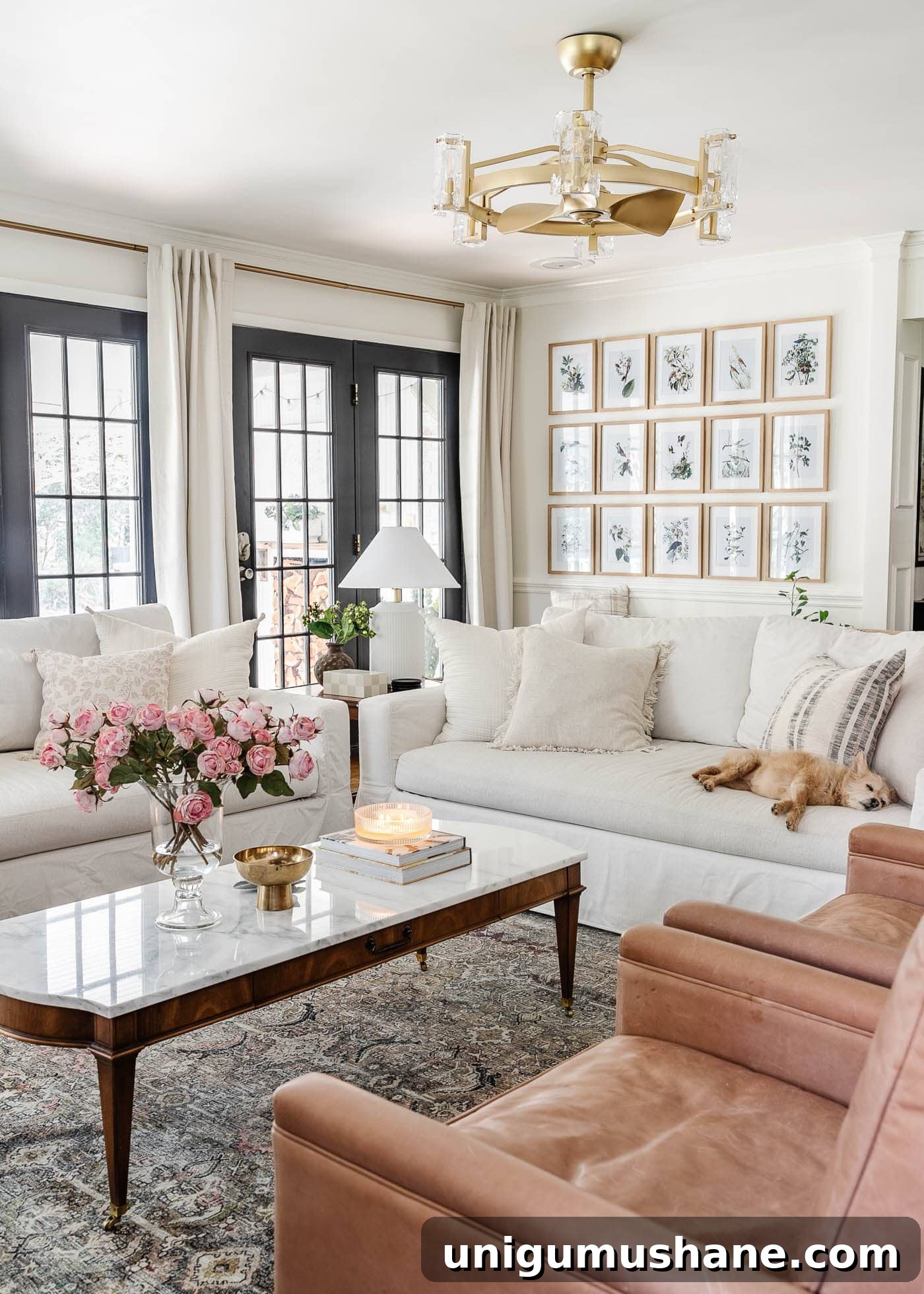 8 Years of Living Room Renovation and Design 6 pottery barn york sofas in living room