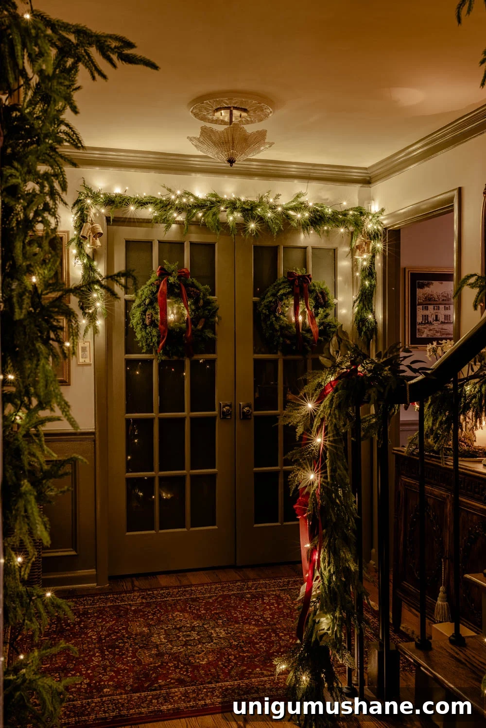 Reserve Your Spot for the 2025 Candlelight Christmas Night Tour 5 how to hang doorway garland inside with no damage for Christmas
