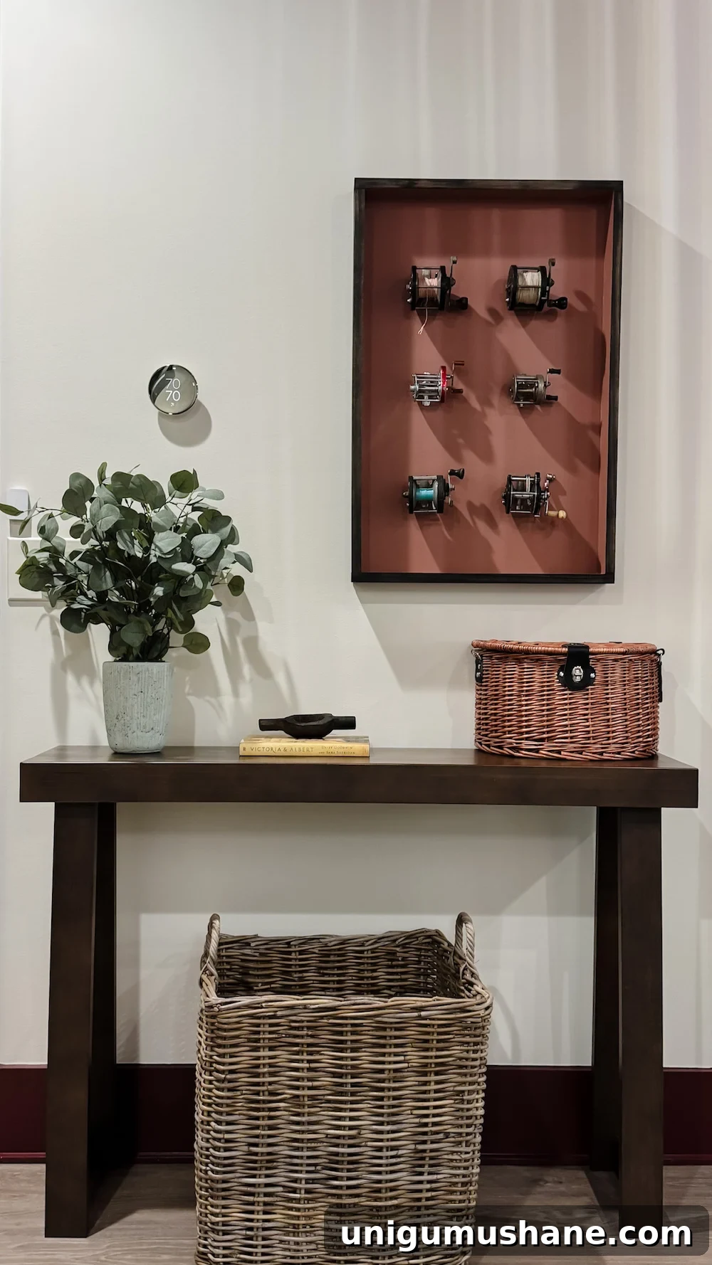 Fishing baskets display