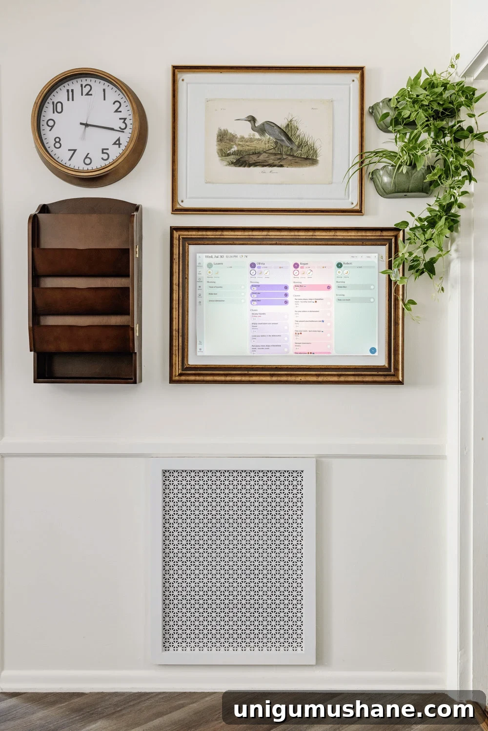 skylight calendar command center wall
