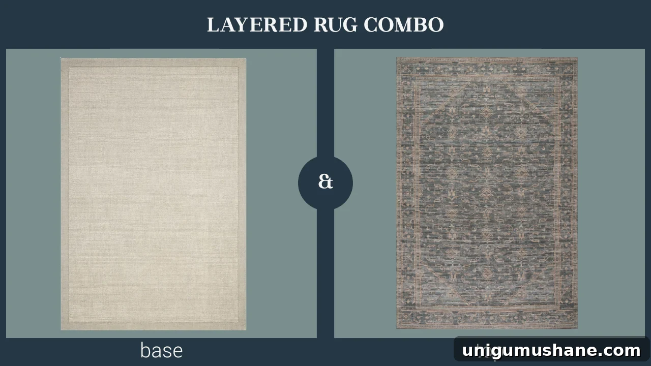 How to Layer Rugs: Pairing Tips for Any Room 5 layered rug combination