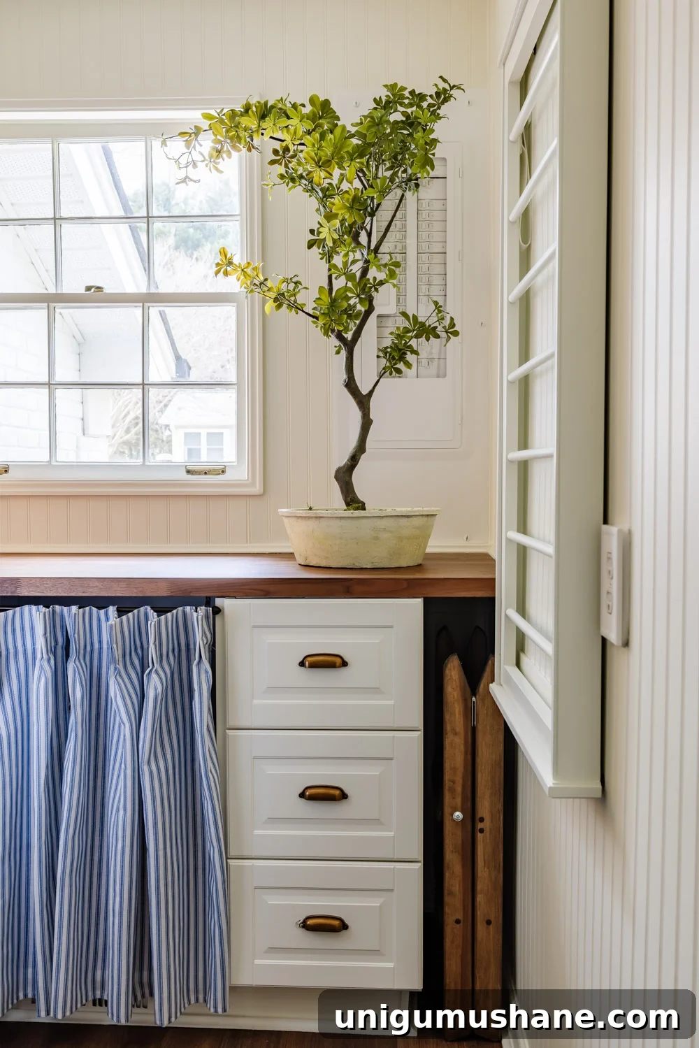 Maximize Storage in a Small Laundry Room 25 small laundry room organization - step stool storage