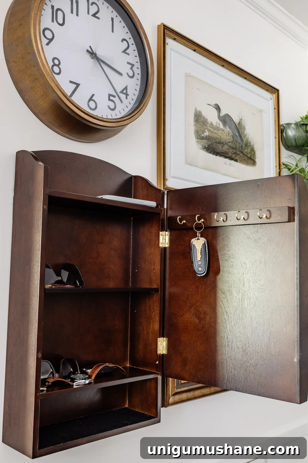 Aesthetic Storage Ideas That Work in Real Homes 8 key rack and mail sorter cabinet on family command center wall