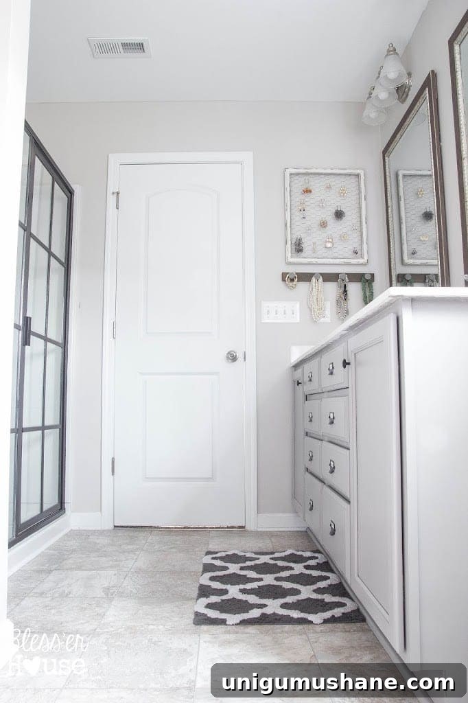 Bathroom Budget Makeover | Builder Grade to Rustic Industrial | Bless'er House
